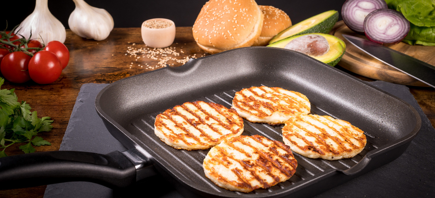 Grillkäse Patties zum Braten und Grillen